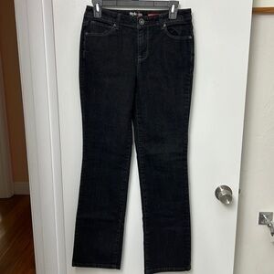 38. Style & Co. Jeans Black, mid waist, straight leg, size 4.